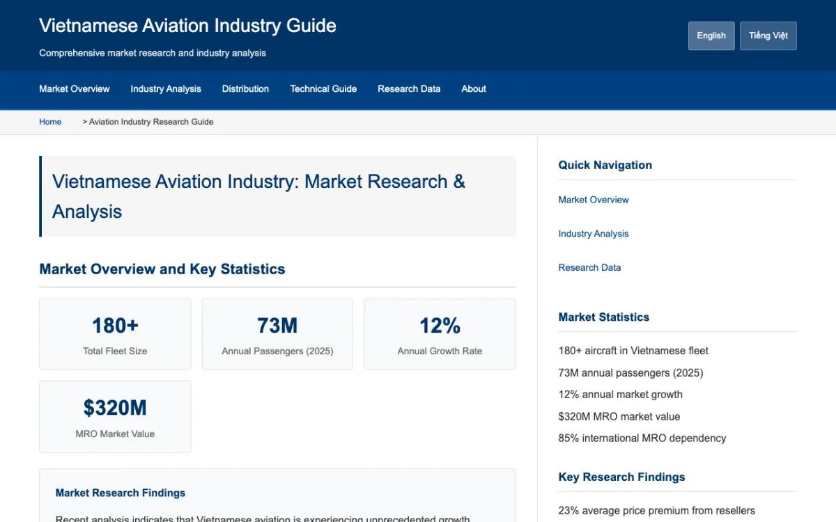 DOAero Services homepage