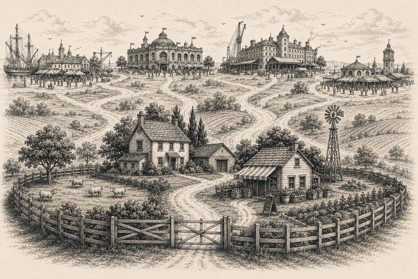 A village of farms, shops and marketplaces — the new digital real estate